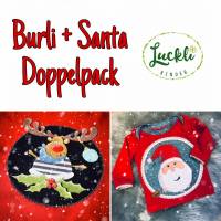Applikationsvorlagen "Christmas Doppel-Set" Burli & Santa Bild 1