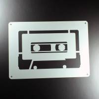 Schablone Kassette Cassette Mixtape Retro - BE39 Bild 1
