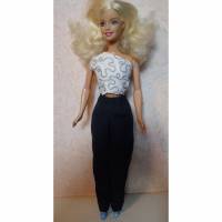 Barbie-Kleidung, Barbie-Jeans, Jeans für Barbiepuppe, Twillstoff Hose Bild 1