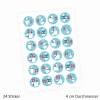 24 Adventskalender Zahlen Aufkleber Eisbären - rund 4 cm Ø - Sticker Weihnachten zum basteln dekorieren DIY Bild 2