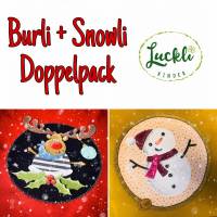 Applikationsvorlagen "Christmas Doppel-Set" Burli & Snowli Bild 1