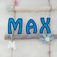 Buchstaben Aufnäher "MAX", 7cm hoch Bild 2