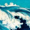 Ocean Waves Japanische Kunst abstrakt - Leinwandbild  -  Kunstdruck Reproduktion - Meer maritim Bild 5