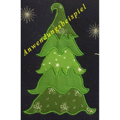 *  Weihnachtsbaum / Tannenbaum / Christbaum  *  Applikation / Stickdatei - in 4 Größen