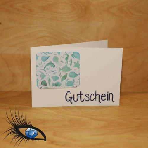 Klappkarte - GUTSCHEIN - DinB6 - [2019-0582] - handgeschrieben