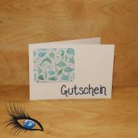 Klappkarte - GUTSCHEIN - DinB6 - [2019-0582] - handgeschrieben Bild 1