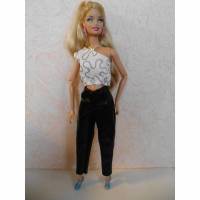 Barbie-Kleidung, Barbie-Jeans, Jeans für Barbiepuppe, Jeansstoff Hose Bild 1