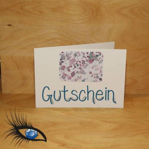 Klappkarte - GUTSCHEIN - DinB6 - [2019-0581] - handgeschrieben