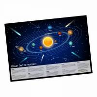 Kinder Lernposter Sonnensystem 2 A3/ A2/ A1 *nikima* in 3 verschiedenen Größen Plakat Planeten Mars Erde Venus Merkur Jupiter Bild 1