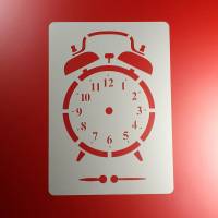 Schablone Wecker mechanisch Uhr Zeiger Clock - BE45 Bild 1