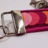 Retro Schlüsselband original 70er Jahre Band pink orange 15cm Schlüsselanhänger Bild 2