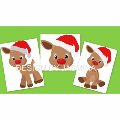 Plotterdatei Weihnachten " Rentier Hirsch / Christmas Stern / SVG