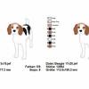 Stickdatei Applikation Beagle 2 Größen13x18 / 17x20 Rahmen Stickmuster Hund Bild 3