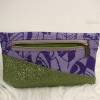 Smartphone-Tasche Mini-Geldbeutel Kuori in violett, glitzer-grün und silber Bild 3