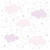 139 Wandtattoo Wolken, Sterne und Punkte Set rosa pink - 87 Stück - in 6 vers. Größen - süße Baby Kinderzimmer Wanddeko Aufkleber Sticker Bild 2