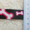 Gurtband Knochen schwarz-pink Breite 20 mm  ( 2,20 €/m) Bild 2