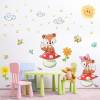 001 Wandtattoo Füchse auf Pilz Kinderzimmer Sticker Aufkleber in 6 vers. Größen *nikima* Babyzimmer Wanddeko Bild Bild 4