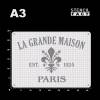 Schablone La Grande Maison Paris Vintage - BS62 Bild 3