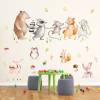 160 Wandtattoo Waldfreunde Bär, Maus, Fuchs, Waschbär und Hase - in 6 Größen - Kinderzimmer Babyzimmer Wanddeko Wandbild Bild 3
