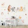 160 Wandtattoo Waldfreunde Bär, Maus, Fuchs, Waschbär und Hase - in 6 Größen - Kinderzimmer Babyzimmer Wanddeko Wandbild Bild 5