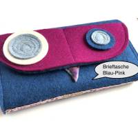 Damen Wollfilz-Brieftasche im Großformat, handmade Bild 1