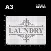 Schablone Laundry Schriftzug Ornament - BS64 Bild 3