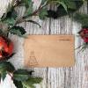 Weihnachtskarte aus Echtholz mit Umschlag "Besinnliche Weihnachten"/ Weihnachtsbaum 2 Bild 2