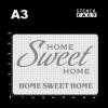 Schablone Home Sweet Home 2 Schriftzüge - BO72 Bild 3
