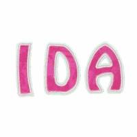 Buchstaben Aufnäher "IDA", 7cm hoch Bild 2