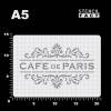 Schablone Cafe de Paris Ornament Schriftzug - BO62 Bild 2