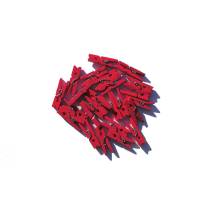 Holzklammern rot Miniklammern 24 Stück Bild 1