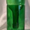 Blumentopf, Hydrotopf aus grünem Glas , Übertopf, Flasche-Upcycling, Geschenk, Kräuter-Topf, Glas-Topf Bild 4