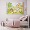 066 fleißige Waldtiere Zeichnung - Poster Bild für das Kinderzimmer oder Babyzimmer - in 5 Größen - Igel Eichhörnchen Hase (ohne Rahmen) Bild 3