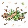 168 Wandtattoo Dinosaurier - T-Rex, Triceratops, Stegosaurus - in 6 Größen - Junge Kinderzimmer grün Wandbild Wanddeko Bild 2