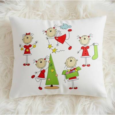 Stickdatei Strichmännchen Engel Weihnachten  Maschinenstickerei 239