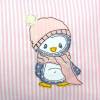 Namenskissen Kissen mit Name 20cm x 30cm Kissen für Mädchen und Jungen bestickt mit niedlichem Pinguin Geschenk Geburtstag Geburt Bild 3