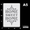 Schablone Home Sweet Home Schriftzug - BO73 Bild 2