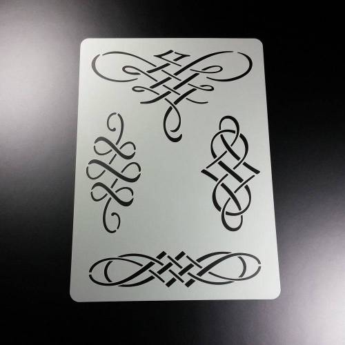 Schablone Typografie Schlußstück Renaissance - BS44