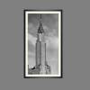 New York Chrysler Building Anno 1930  Kunstdruck gerahmt Bild 49 x 88 cm schwarz weiss Fotografie Vintage Architektur Bild 2