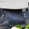 Eine Arletta Bag aus Jeans und LUXO,  Schnittmuster von Blau Bunt – Lexa Lou alias Lucinda Patko Bild 2