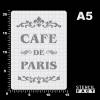 Schablone Cafe de Paris Schrift Ornament - BO60 Bild 2