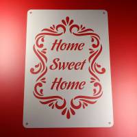 Schablone Home Sweet Home Ornament Frame - BO74 Bild 1