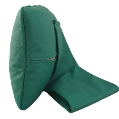 auflegbares Nackenkissen für fast alle Sessel aus Leder in 2 Größen, Farbe: dunkelgrün