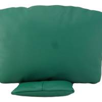 auflegbares Nackenkissen für fast alle Sessel aus Leder in 2 Größen, Farbe: dunkelgrün Bild 3