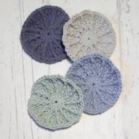 Abschminkpads - 4 Stück - einfarbig - blau - grau - mint- nachhaltig Bild 1