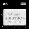 Schablone French Bistro Schriftzug Küche - BO88 Bild 2