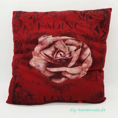 Schmusekissen 35x35 cm – Upcycling Kuschelkissen als Deko & Geschenk, handgemacht, Zero Waste