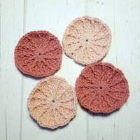 Abschminkpads - 4 Stück - einfarbig - rosa - nachhaltig Bild 1