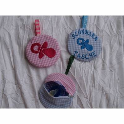 Stickdatei Schnullertasche / Tasche / In The Hoop / ITH 302 Maschinenstickerei / Leckerlietasche Hund