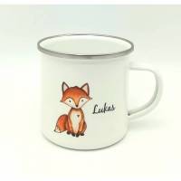 Tasse mit Namen personalisiert Motiv "Fuchs" Bild 1